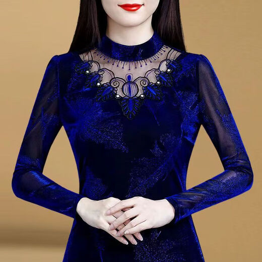 Paired white half turtleneck lace base shirt for women in autumn and winter new women's top 2024 inner wear can be worn with fleece on the outside. 841 fleece 2XL [suitable for 120-130Jin [Jin equals 0.5 kg]]