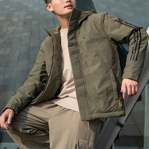 Ropa de algodón para hombres adidas para invierno nueva chaqueta con capucha con capucha a prueba de frío al aire libre en invierno