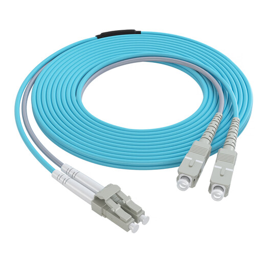 
Nokoxin Telecom-grade fiber cable OM3 100 Gigabit multimode dual core fiber jumper LC-LC Armored fiber jumping fiber for anti-bending machine room engineering special fiber jumping fiber Armored 10 Gigabit multimode dual core LC-SC (OM3) 35 meters