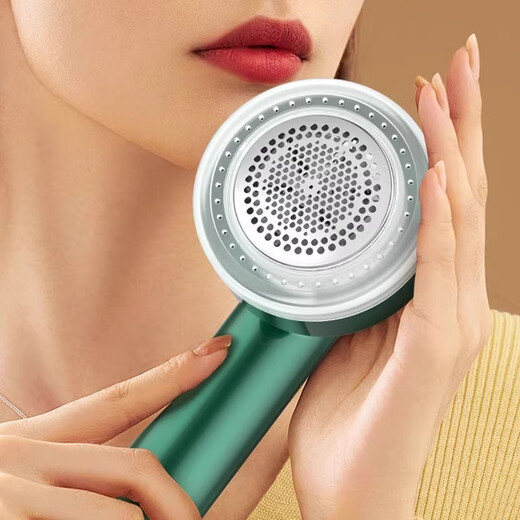 Royalstar Hair Ball Trimmer, Hair Ball Remover, Clothes Ball Remover, Shaving Device, Hair Removal, Shaving Ball Device, Hair Shaving Machine, Hair Removal, Shaving, Shearing, Suction, Sweater Pilling, Home Artifact 309, Retro Green, Rechargeable Model