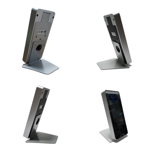 Chuangliheng Central Control XFace600 Face Machine Desktop Support Hikvision 671 Anwesenheit Machine Ständer Front Ständer Desktop Basis XFace600 Mini Desktop Support [Silber]