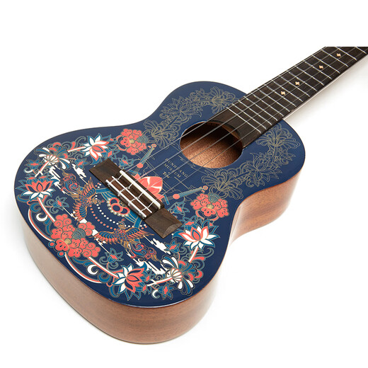 Tom尤克里里 敦煌博物馆 梵高单板UKULELE 初学进阶新手4弦小吉他 23英寸DH-NC敦煌款-原声款