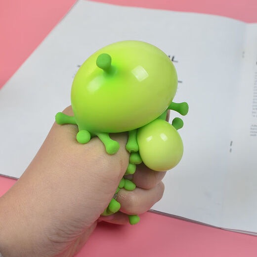 Dilani Children's Discompression Toy Virus Bacterial Release Ball Discompression et réduire la bille de souche d'échappement de la boule de grain de pression [rouge + bleu + vert + rose] Perle Ball 4