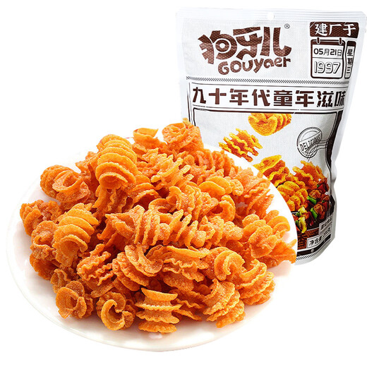 狗牙儿 比萨卷 童年滋味 休闲小零食 解馋食品 烧烤味 188g