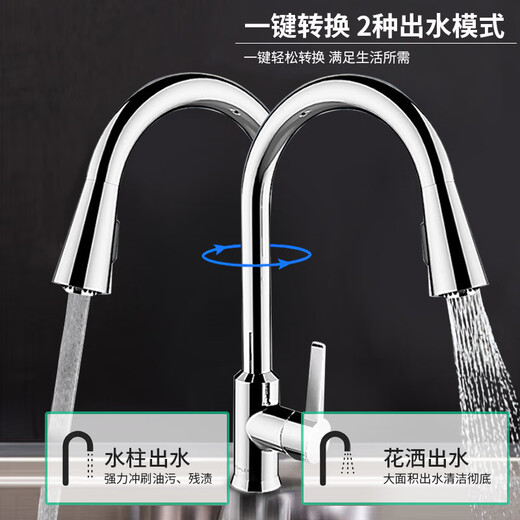 科勒（KOHLER）水槽304不锈钢小号台上台下盆吧台岛台厨房洗菜盆小单槽厨盆3884T 小单槽厨盆丨含双模抽拉龙头
