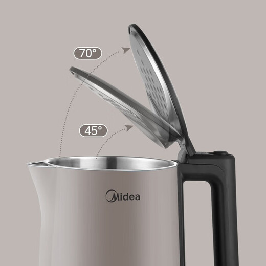 Midea Electric Lektle Бесплатная все сталь пищевая пищевая пища 316 из нержавеющей стали 304 из нержавеющей стали. Дополнительная двухслойная антисскальдировка автоматической мощности кипящий чайник в автономном режиме.