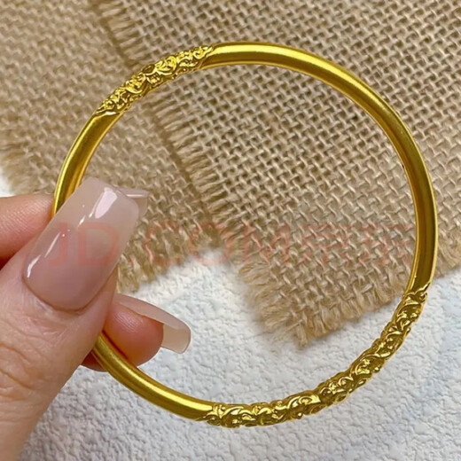 Feiyu 18K gold curly grass pattern bracelet for women Au750 color gold double flower solid bracelet gold bracelet for girlfriend birthday gift