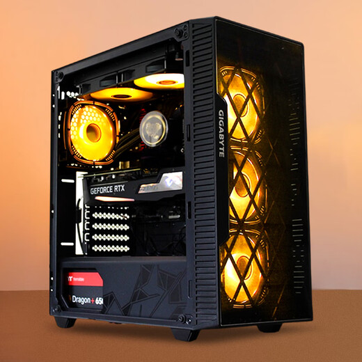 Gigabyte 13th generation i3 13100F/GTX1650/1660T e-sports game console DIY chicken design assembly computer desktop complete machine Configuration 2, i3 12100F+GTX1650 assembled computer