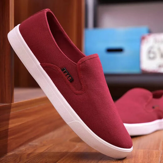 Changxiang Huili alter Peking -Stoffschuhe Herrenschuhe atmungsaktive Leinwandschuhe Herren lässige Schuhe weiche Sohle Arbeitsschuhe ein Fuß faule Schuhe c061 schwarz 40