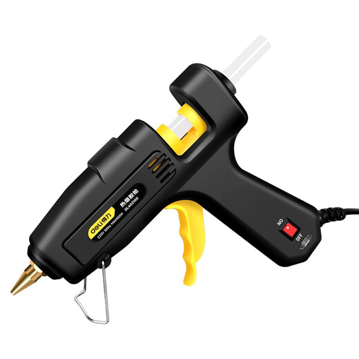 Deli hot melt glue gun industrial grade high power 100W copper mouth glue gun household handmade 11mm glue stick glue strip 100w copper mouth glue gun + 10 glue sticks