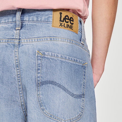 Lee25早春新品726标准中腰直筒五袋款中蓝色男牛仔裤潮流A08176 中蓝色 33