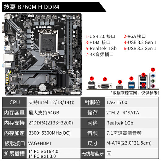Gigabyte 13a generación CPU Motherboard i5 13490f 13600KF Box Board de chips suelto U Set I513400F B760M DDR4 I5-13400F CHIP LOLE FOOL [tres años de seguro de la tienda]
