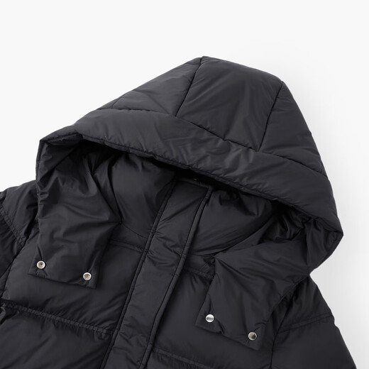 
Aijutu simple, atmospheric and fashionable long hooded down jacket EWRAJ4N728A Black 86 165/88A/L