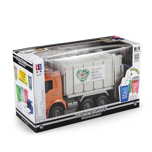 Große Fernbedienungskontrollmüll sortieren umweltfreundliche Transportfahrzeughandbuch Handbuch Ingenieur Lkw LKW -LKW -LKW -Model Kinderspielzeugfahrzeug Fernbedienung umweltfreundlicher Sanitärmüllwagen offizielle Standardkonfiguration