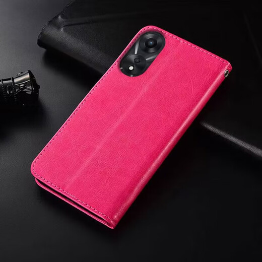 Peno Oppoa58 Schutzhülle PHJ110 Mobiltelefon Hülle A58X Lederhülle Flip-Fill 5G Vollbezüchte Soft Case Anti-Fall-Fall-Fall-Fall Supportable Herren- und Damen-Hülle Oppoa58/A58X Universal [Close Wallet] Black