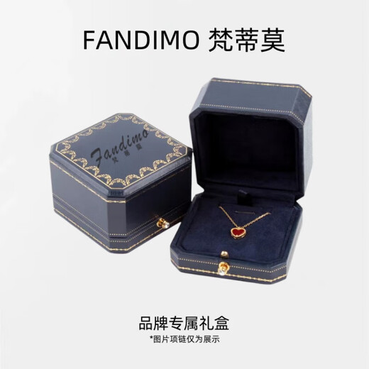 Fantimo 142ct garnet necklace for women rose gold inlaid with diamonds and colored gemstones necklace high-end gift 1.42ct garnet necklace SF Express