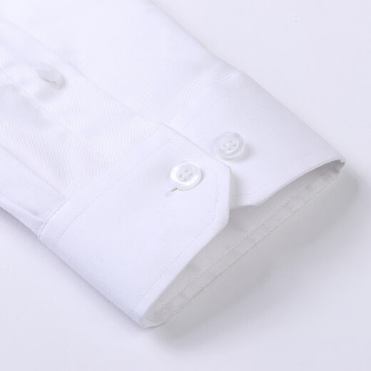 Hongdu-Hemd, langärmeliges Hemd, Herren-Stand-up-Kragengeschäft Casual Shirt, weißes Hemd im chinesischen Stil, weißer SJ3326-1 42