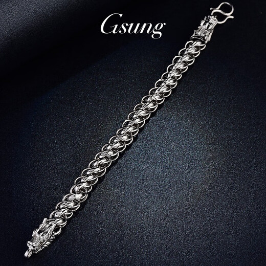 GsunG platinum men's bracelet PT950 faucet bracelet platinum men's bracelet Thai chain is shiny and needs to be customized. Customization of about 80 grams is priced by the gram.