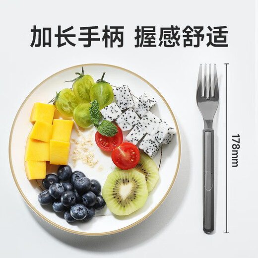 Meliya disposable forks individually packaged 30 fruit picks food grade cake dessert fruit plate fork