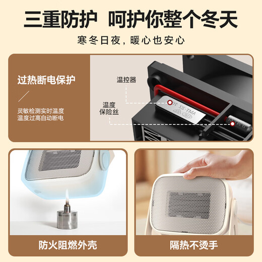 Bear Heater Heater Office Electric Heater Home Electric Heater Small Electric Heater Mini Hot Air Fan Student Desktop Heating Appliance Bedroom Companion