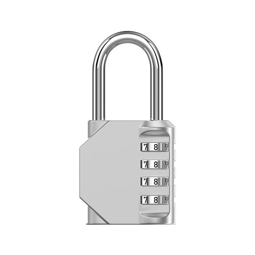 Metal combination lock, small padlock, anti-theft lock, suitcase, household cabinet, mini small lock, lock set, red No. 3 four-digit combination lock