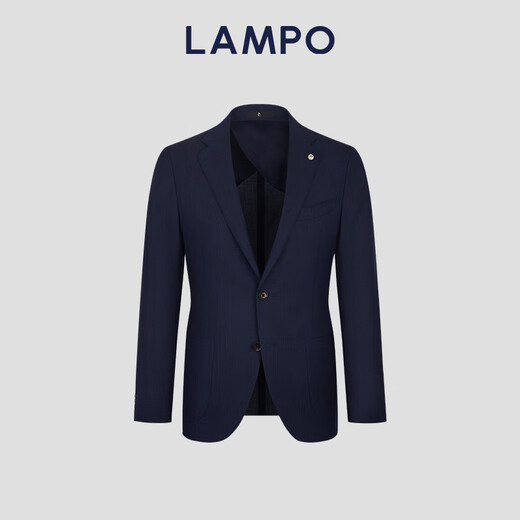 Blue Leopard (LAMPO) houndstooth texture all-season suit men's business slim wool business suit top dark blue (suit) 52 (180/104) R