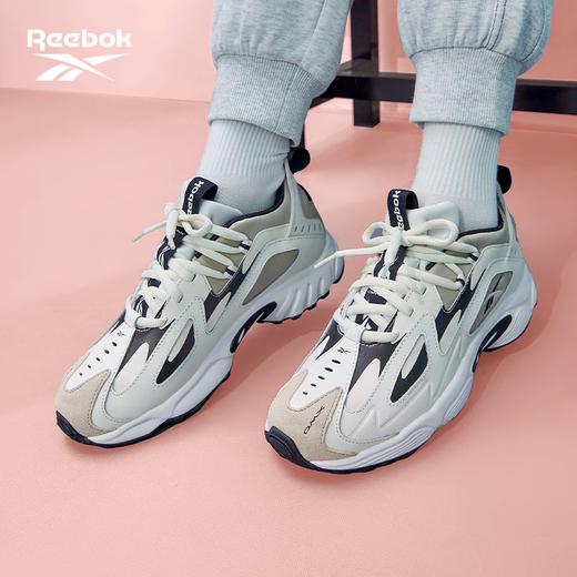 Reebok Reebok Männer und Frauen Paar DMX 1200 Klassiker Sport Casual Fashion Retro bequeme Papa Schuhe erhöhte dicke alleinige GX3895-White_khaki (empfohlen, eine kleine Größe 34,5 zu nehmen 34,5
