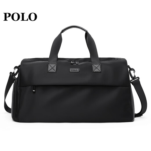 POLO golf clothing bag, men's nylon golf bag, golf clothing bag, portable golf bag black, independent shoe compartment