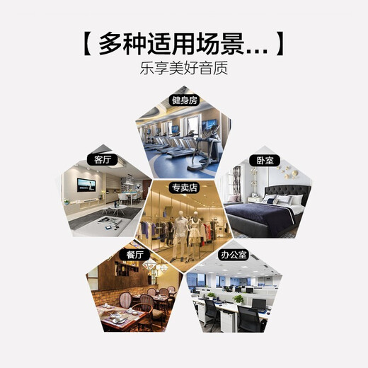 JBL Deckenlautsprecher-Set, JBL Hintergrundmusik, eingebetteter Lautsprecher, Heimkino-Lautsprecher, Touchscreen, Host, fester Widerstand, Wohnzimmer, Schlafzimmer, Zuhause, KTV Smart 5.1, JBL Deckenlautsprecher, 8-teilig + Smart Host + Mikrofon + Pistole