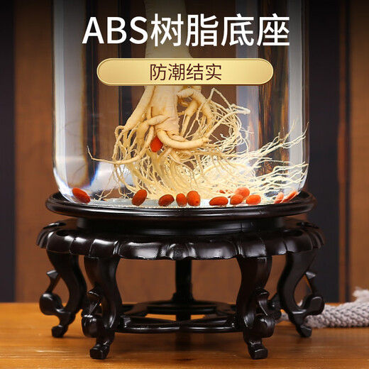 Shandetang sealed glass wine bottle with faucet wine container 10 Jin Jin equals 0.5 kg. Special bottle for brewing wine cans with red bayberry wine bottle 10 Jin Jin equals 0.5 kg. With gold stainless steel faucet + base