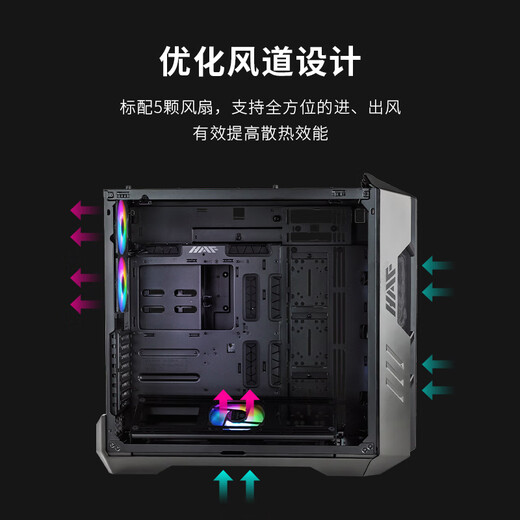 酷冷至尊（CoolerMaster）HAF700 EATX全塔电脑机箱 支持480散热水冷/15x风扇位/9xSSD位/免工具安装/4090