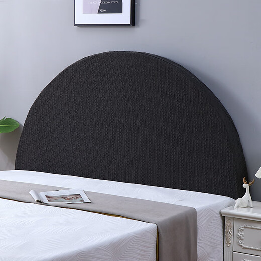 Fengwo semicircular energy bedside cover universal bag 22 new concave and convex old-fashioned arc arch special-shaped bedside cover elastic twist (yellow) bedside length 170-190 semicircular, customer service to place an order