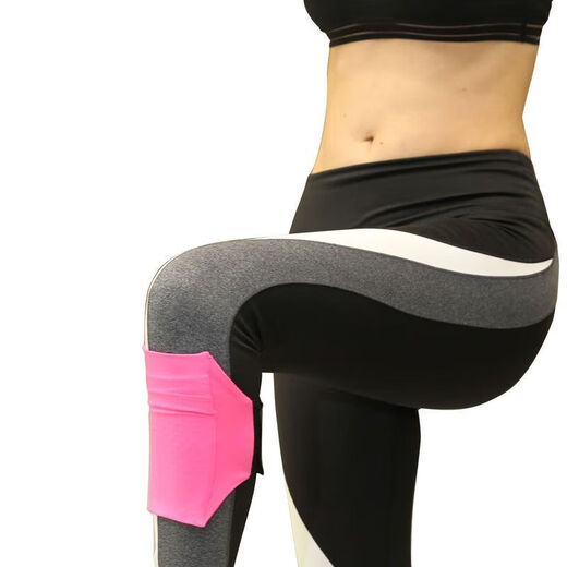 He Jiagong sports shockproof mobile phone leg bag running student unisex arm bag breathable elastic bag large black calf bag (30-40cm leg circumference)