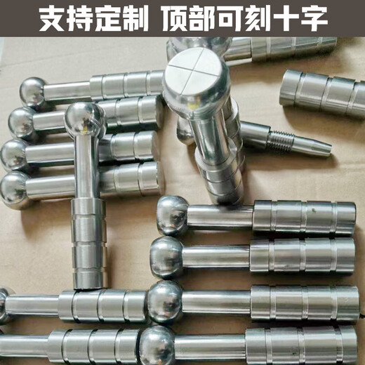 仁聚益恒泰隐藏式沉降观测点预埋件测量标志测量钉沉降观测钉水准点测钉 不锈钢半圆测头M14110
