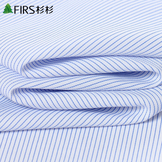 Shanshan Short à manches à manches courtes Men de papa mince de l'âge moyen Business Plaid Stripes décontractées et faciles à maintenir la chemise blanche et blanc rayures 42