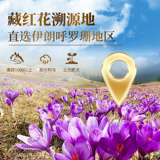 歌狮坦 伊朗原料进口藏红花 滋补 精选优质番红花全红长丝泡水养身茶 黑金轻奢礼盒6g