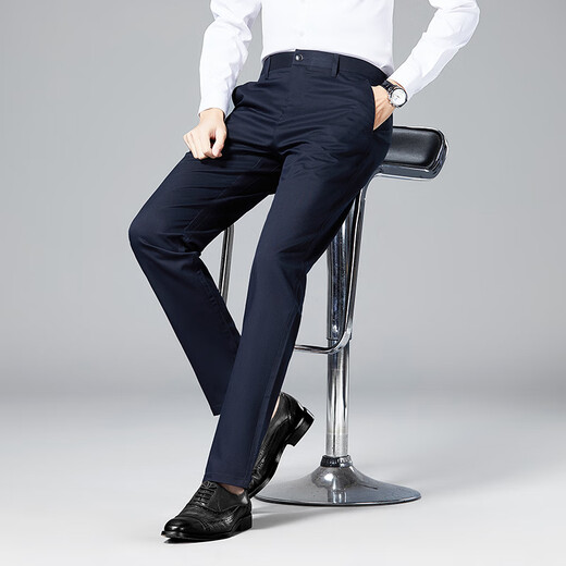 Shanshan [Light Luxury Mulberry Silk] Casual Pants Men's Spring and Autumn Four Seasons Business Commuter Anti-Wrinkle Breathable Men's Pants