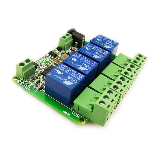 1/2/3/4/6/8/12-channel Modbus relay module switching input and output RS485/TTL/PLC 4-channel output + no input 24V