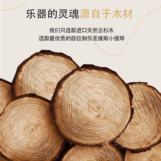 圣维斯sw003纯手工实木小提琴初学者儿童10级成人演奏入门专业级比赛 3/4 身高140-150