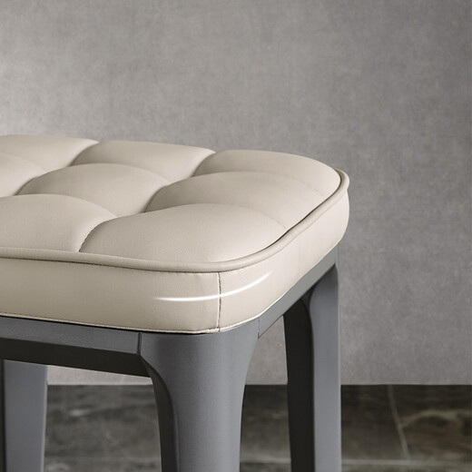 CHEERS (CHEERS) CHEERS dining chair home modern minimalist living room stool solid wood light luxury round stool dressing table chair xj009 light gray * 1 piece shipped within 48 hours