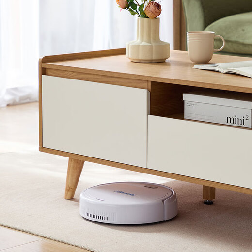 Lin's Home Furnishing Log Style TV Cabinet Coffee Table Living Room Home AC1M Log Color + White AC1L Coffee Table