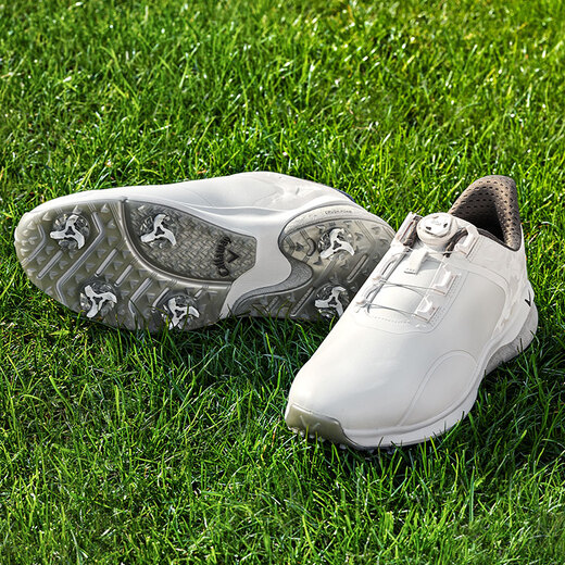 
Callaway Golf Shoes Men's Spiked Shoes BOA Knob Tour-grade Golf Men's Sports Shoes M598 White M598-20 41