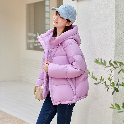 Tambor Winter Down Jacket for Women Fashion Fashion Trendy Veste en vrac TD237370 Gentleman Powder M (160)