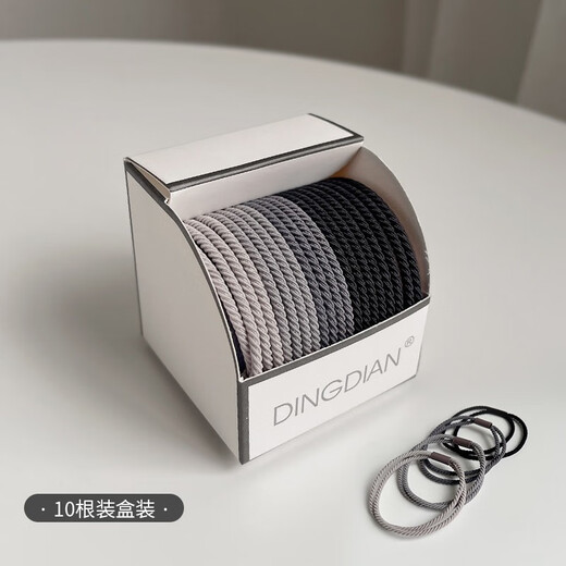 BARY REEF high ponytail rubber band high elasticity and durable hair rope hair tie women's hair tie does not hurt the hair rope leather set internet celebrity headwear twist style