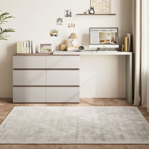 Lin's Home Dressing Table, Drawer Cabinet, Integrated Dressing Table, Storage Bedroom, Simple Modern Desk, Lin's Wood Industry OV3C