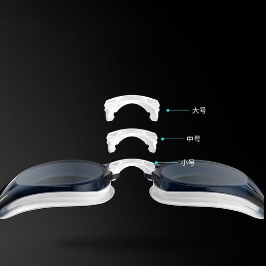 Grimar Jonsson swimming goggles myopia swimming goggles waterproof anti-fog high-definition large frame with degree black myopia style professional male black flat light