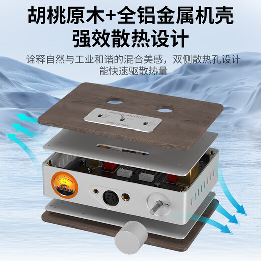 SUCA AUDIO T2 MAX Headphone Amplifier Antique Tube Electronic Tube Preamplifier 4.4mm/XLR True Balanced Headphones High Thrust Desktop Amplifier Official Standard German Regal ECF801