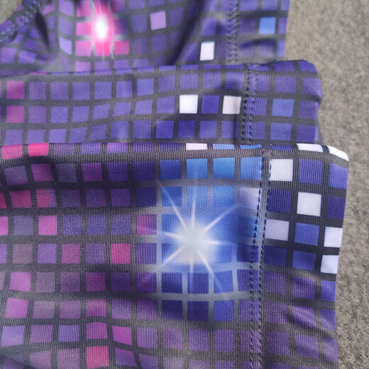 UXH men's youth briefs starlight small square pants swimming pool polyester elastic fabric comfortable and trendy shorts purple M