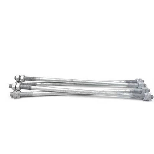 Midelei stud hot-dip galvanized electric stud screw bolt rose red M18*5502 with nut