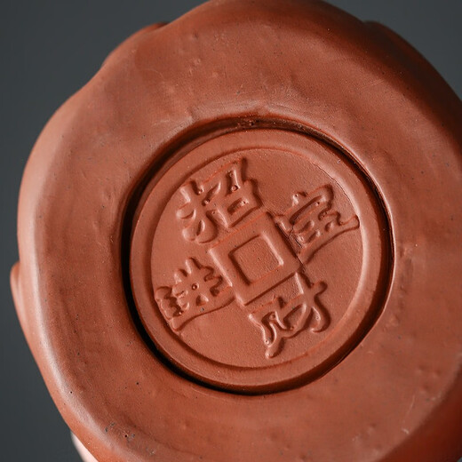 Yuxuan purple clay tea pet ornaments tea play tea art piggy coaster handmade can raise lucky pigs pot holder cover decoration small lucky pig coaster cover red mud